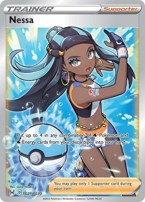 Image for Nessa (TG27/TG30) (Holofoil) [SWSH11: Lost Origin Trainer Gallery] - Pokemon