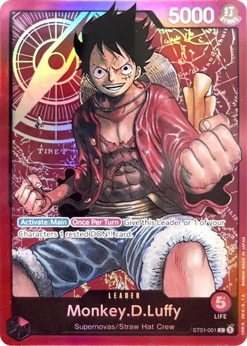 Monkey.D.Luffy (001) [ST01-001] (Starter Deck 1: Straw Hat Crew)