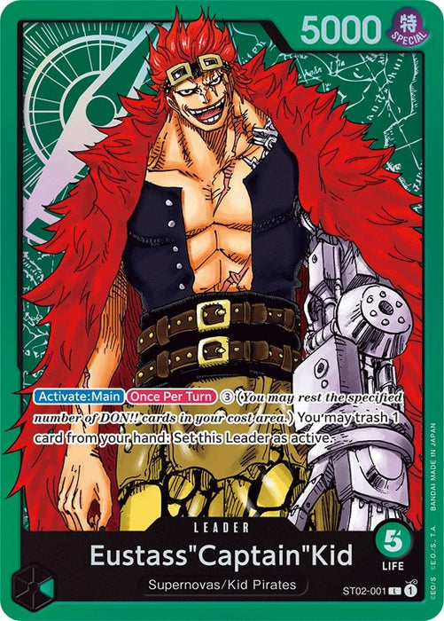 Eustass"Captain"Kid (001) [ST02-001] (Starter Deck 2: Worst Generation)