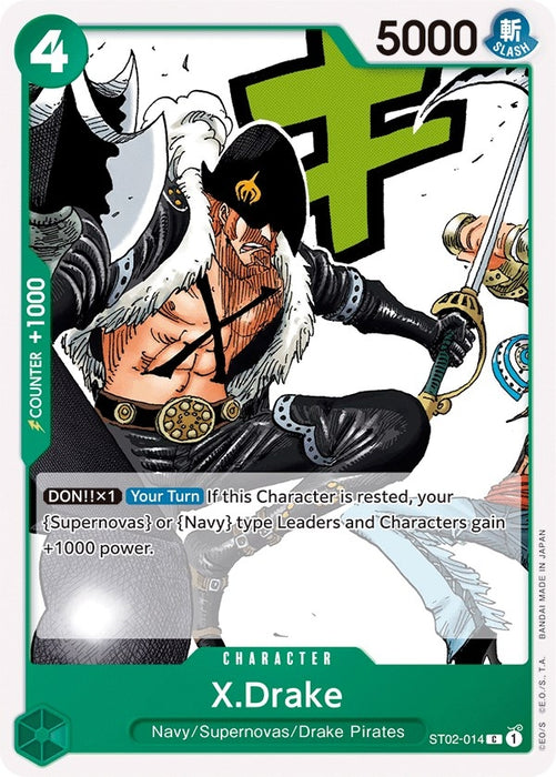 X.Drake [ST02-014] (Starter Deck 2: Worst Generation)