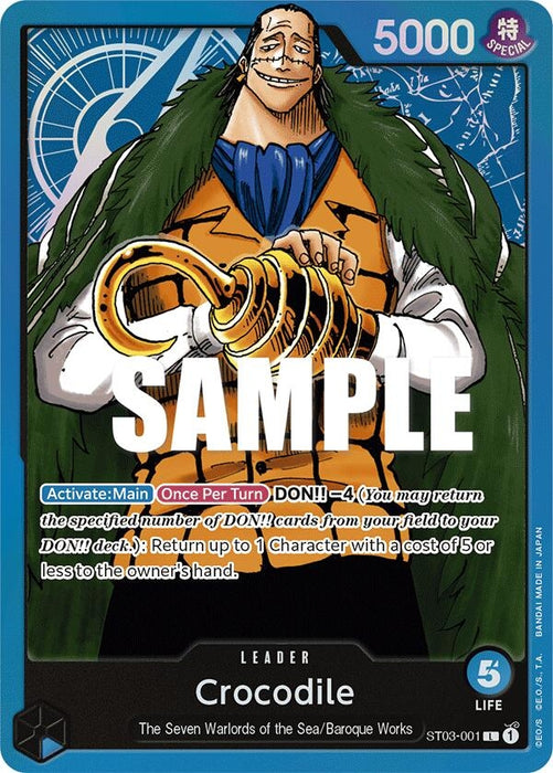 Crocodile (001) [ST03-001] (Starter Deck 3: The Seven Warlords of The Sea)