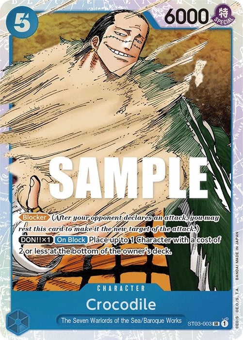 Crocodile (003) [ST03-003] (Starter Deck 3: The Seven Warlords of The Sea)