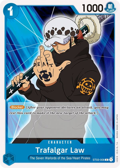 Image for Trafalgar Law (ST03-008) [Starter Deck 3: The Seven Warlords of The Sea] - One Piece Card Game