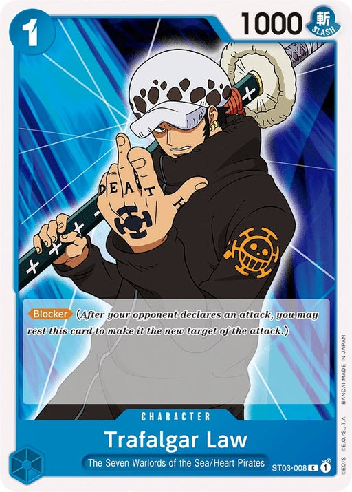 Image for Trafalgar Law (ST03-008) [Starter Deck 3: The Seven Warlords of The Sea] - One Piece Card Game