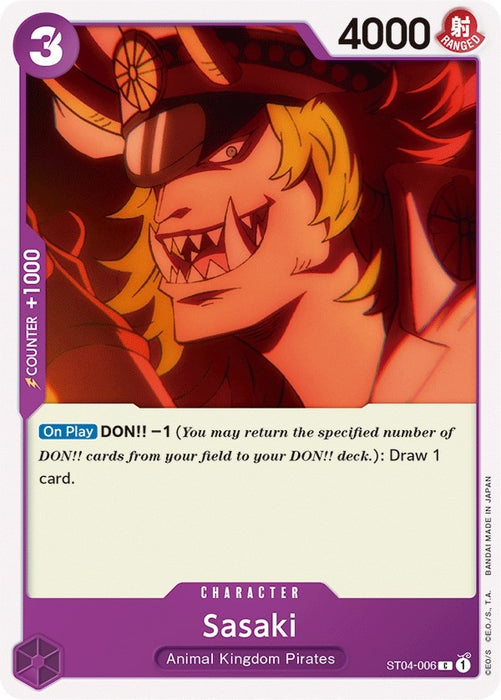 Sasaki [ST04-006] (Starter Deck 4: Animal Kingdom Pirates)