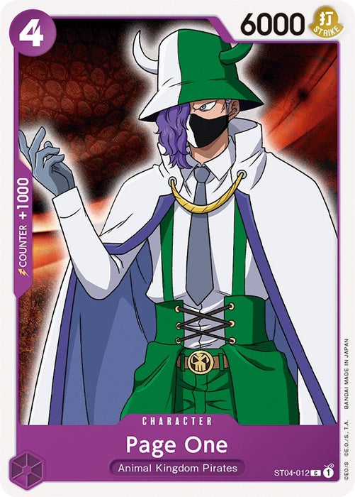 Page One [ST04-012] (Starter Deck 4: Animal Kingdom Pirates)