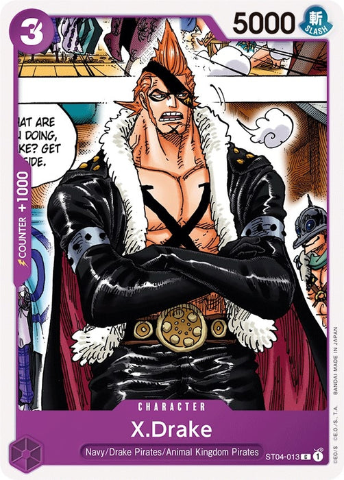 X.Drake [ST04-013] (Starter Deck 4: Animal Kingdom Pirates)