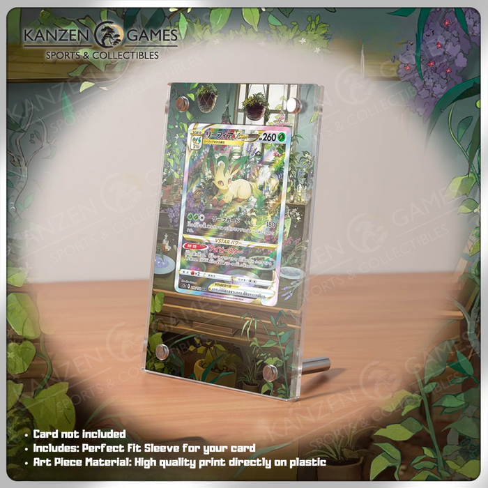 Custom Acrylic Card Display - Leafeon VSTAR (GG35/GG70)