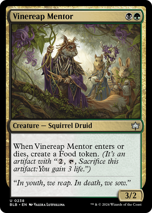 Vinereap Mentor [BLB-238] Foil - Bloomburrow