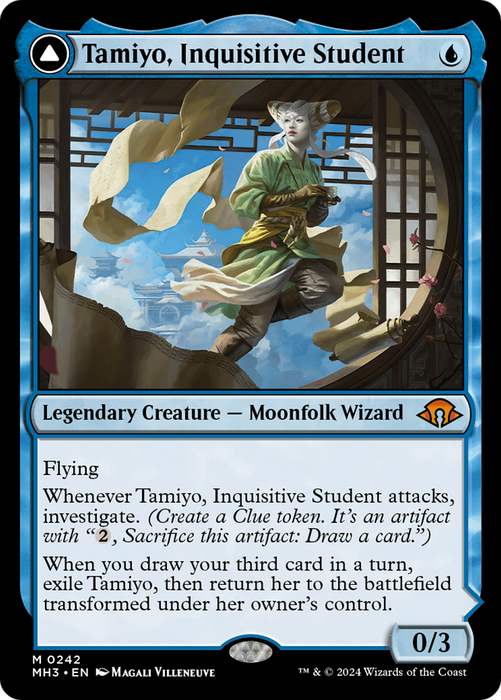 Tamiyo, Inquisitive Student // Tamiyo, Seasoned Scholar [MH3-242] Foil - Modern Horizons 3