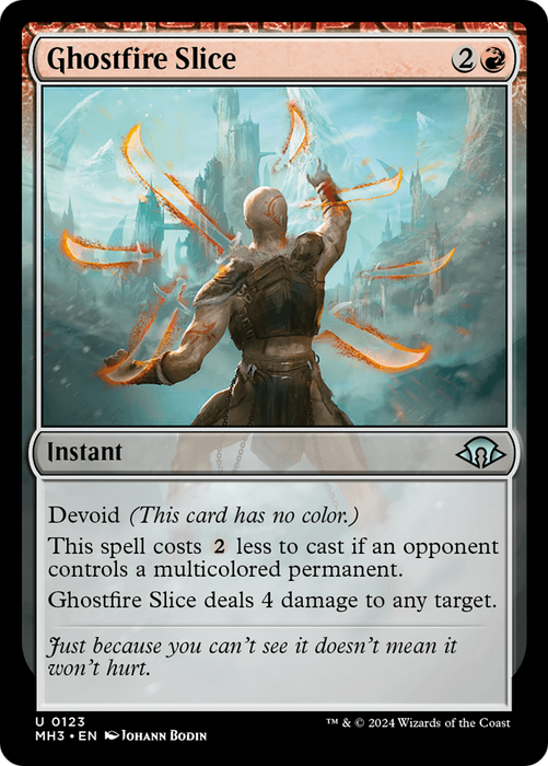 Ghostfire Slice [MH3-123] Foil - Modern Horizons 3