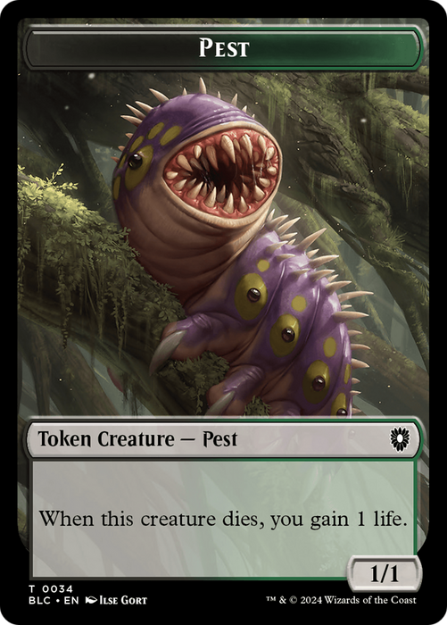 Pest [TBLC-034] - Bloomburrow Commander Tokens