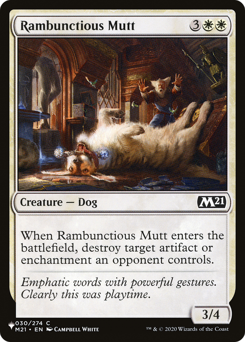 Rambunctious Mutt [PLST-M21-30] - The List