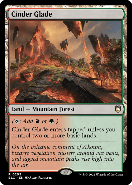 Cinder Glade [BLC-299] - Bloomburrow Commander