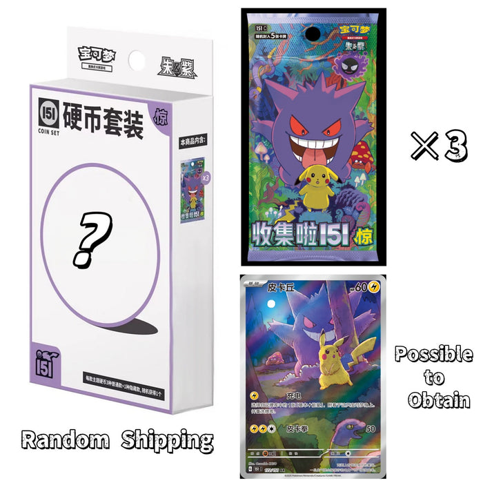 Chinese Simplified Pokémon - 151 Surprise Coin Set (Chosen Random)