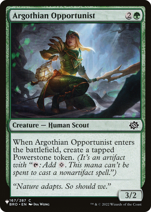 Argothian Opportunist [PLST-BRO-167] - The List