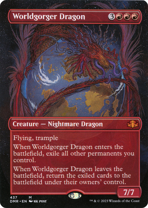 Worldgorger Dragon (Borderless) [DMR-437] - Dominaria Remastered