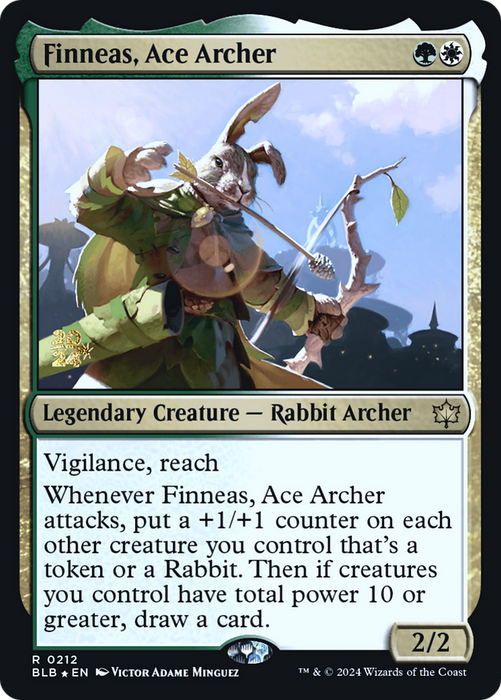 Finneas, Ace Archer [PBLB-212S] Foil - Bloomburrow Promos