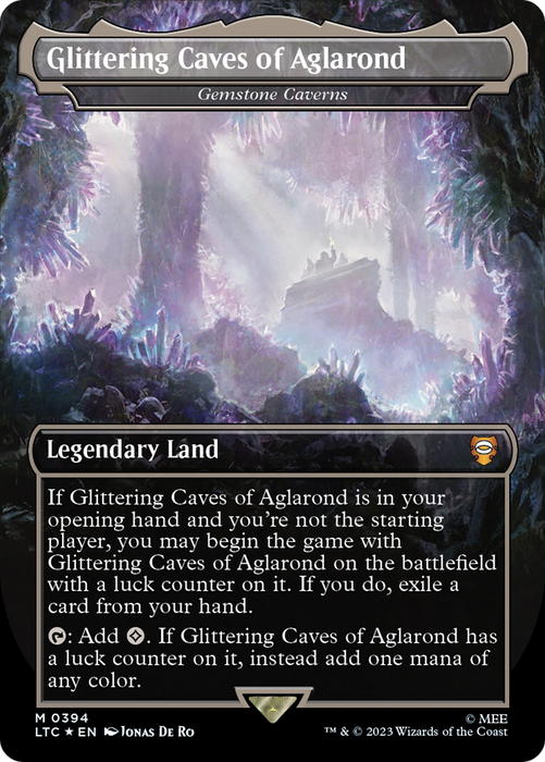 Gemstone Caverns / Glittering Caves of Aglarond (Borderless) [LTC-394] Foil - Tales of Middle-earth Commander