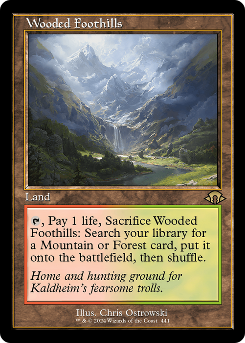 Wooded Foothills [MH3-441] Foil - Modern Horizons 3