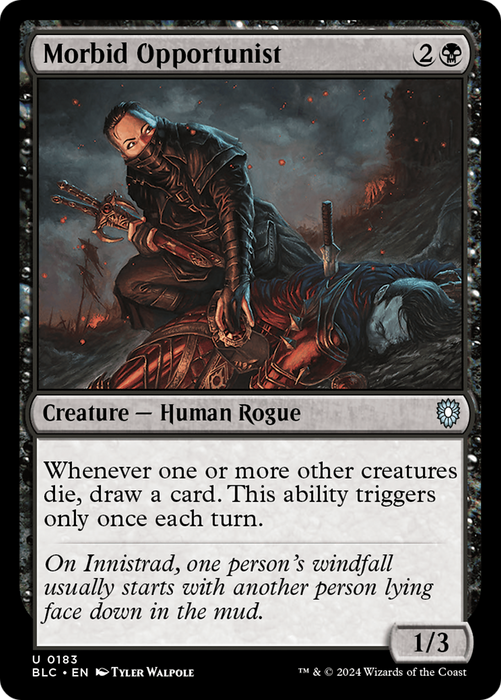 Morbid Opportunist [BLC-183] - Bloomburrow Commander