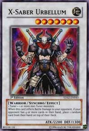 X-Saber Urbellum (5DS2-EN043) 1st Edition [5D's Starter Deck 2009]