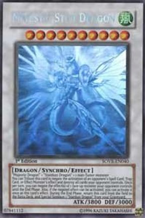 Majestic Star Dragon (Ghost Rare) (SOVR-EN040) 1st Edition [Stardust Overdrive]