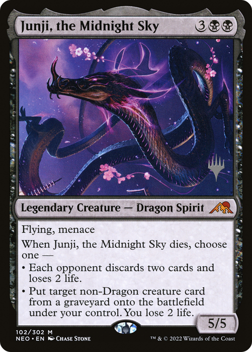 Junji, the Midnight Sky [PNEO-102P] - Kamigawa: Neon Dynasty Promos