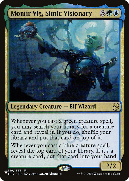 Momir Vig, Simic Visionary [PLST-GK2-119] - The List