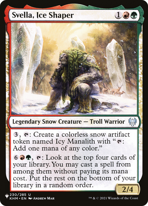 Svella, Ice Shaper (snow) [PLST-KHM-230] - The List