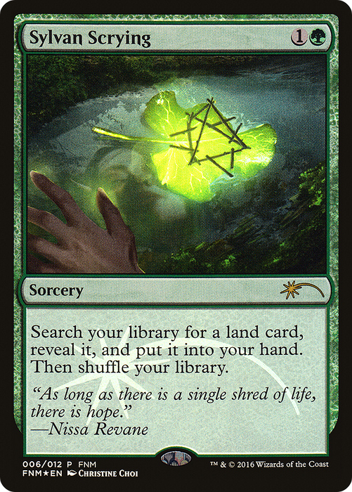 Sylvan Scrying [F16-006] Foil - Friday Night Magic 2016