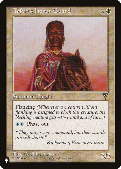 Teferi's Honor Guard [PLST-VIS-22] - The List