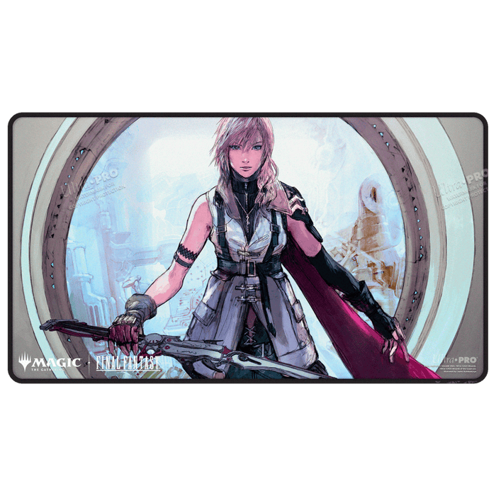 Magic: The Gathering®—FINAL FANTASY™ Lightning, Army of One Black Stitched Playmat