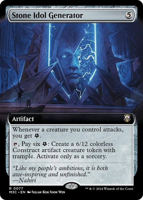 Stone Idol Generator (Extended Art) [M3C-077] - Modern Horizons 3 Commander