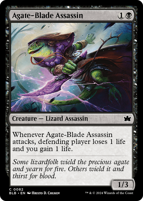 Agate-Blade Assassin [BLB-082] Foil - Bloomburrow