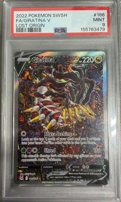 PSA 9 - Giratina V  - Lost Origin - #186 - 155763479