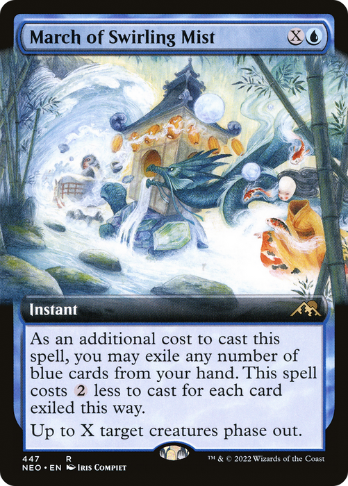 March of Swirling Mist (Extended Art) [NEO-447] Foil - Kamigawa: Neon Dynasty