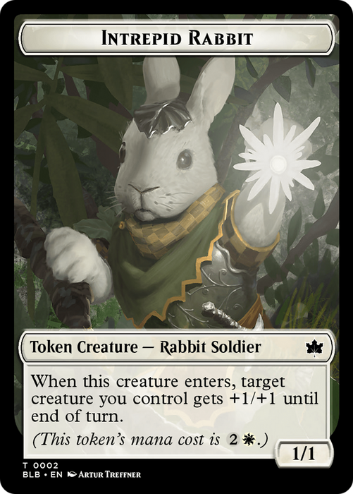 Interpid Rabbit [TBLB-002] - Bloomburrow Tokens