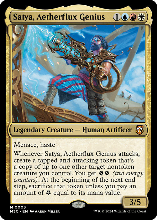 Satya, Aetherflux Genius [M3C-003] - Modern Horizons 3 Commander