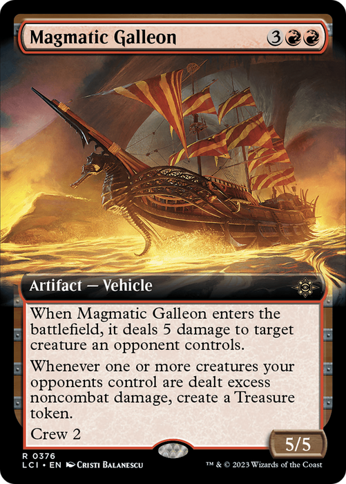 Magmatic Galleon (Extended Art) [LCI-376] - The Lost Caverns of Ixalan