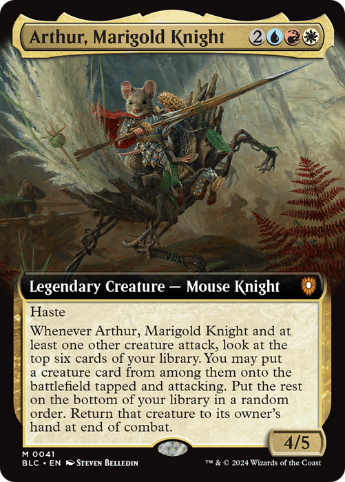 Arthur, Marigold Knight [BLC-041] - Bloomburrow Commander