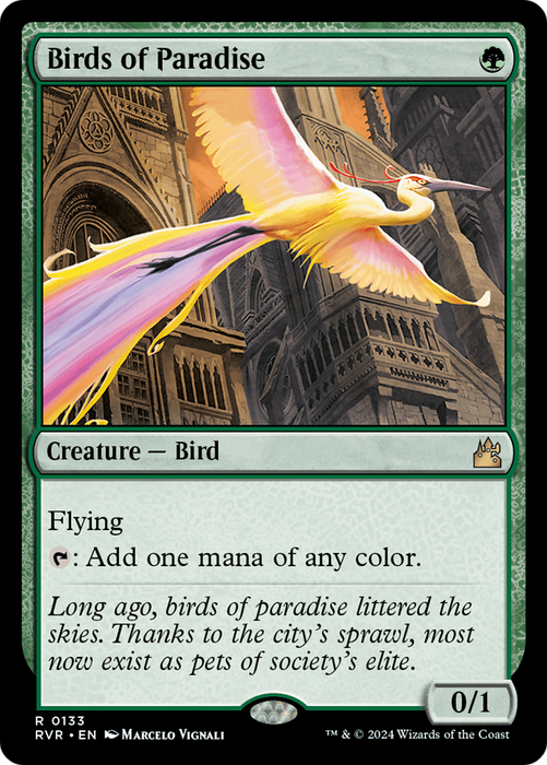 Birds of Paradise [RVR-133] Foil - Ravnica Remastered