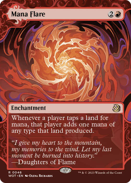 Mana Flare (Showcase) (Borderless) [WOT-046] Foil - Wilds of Eldraine: Enchanting Tales