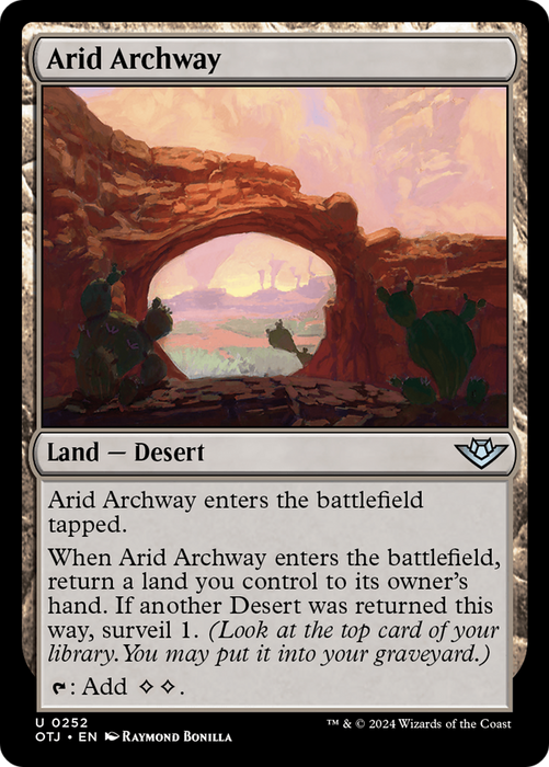 Arid Archway [OTJ-252] Foil - Outlaws of Thunder Junction