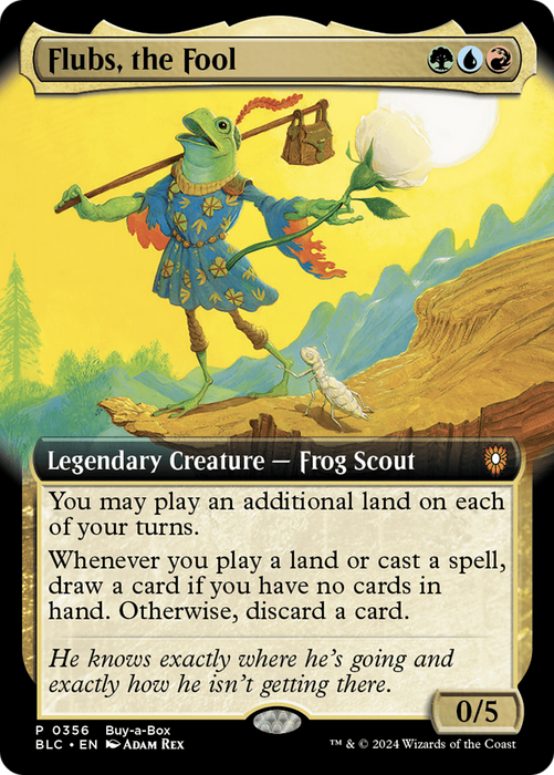 Flubs, the Fool (Extended Art) [BLC-356] - Bloomburrow Commander