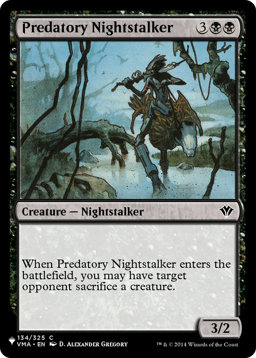 Predatory Nightstalker [PLST-VMA-134] - The List