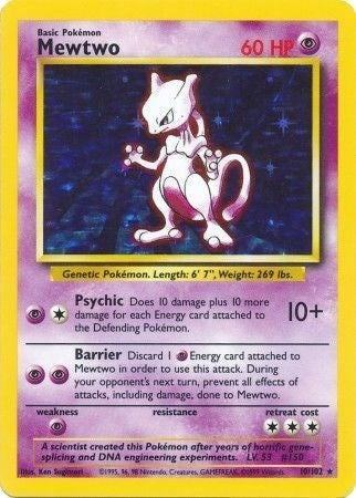 Image for Mewtwo (010/102) (Holofoil) [Base Set] - Pokemon