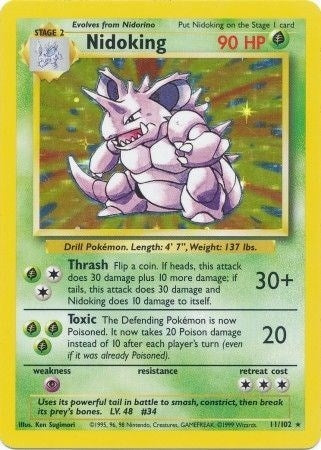 Image for Nidoking (011/102) (Holofoil) [Base Set] - Pokemon