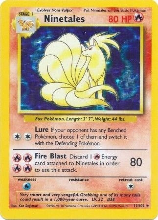 Image for Ninetales (012/102) (Holofoil) [Base Set] - Pokemon