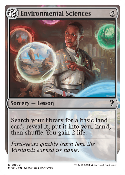 Environmental Sciences (lesson) [MB2-002] - Mystery Booster 2